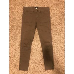 Urban Outfitters Olive Green Skinny Cropped Pants